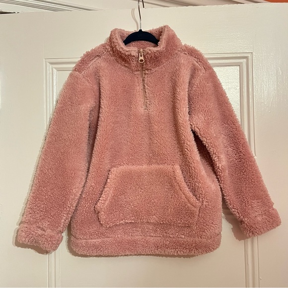 The Children's Place Other - The Children’s Place Girls Sherpa Half Zip Mock Neck Pullover Size 4